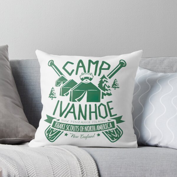 Item preview, Camp Ivanhoe Vintage Raccoon & Tents designed and sold by SunflowerAmArt.
