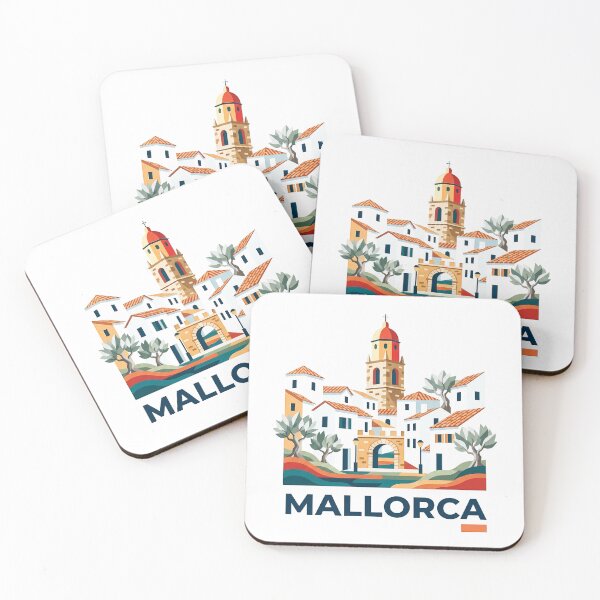 Item preview, Mallorca Spain Travel Souvenir - La Seu Cathedral & Mediterranean Coast Art designed and sold by OzzFrequency.