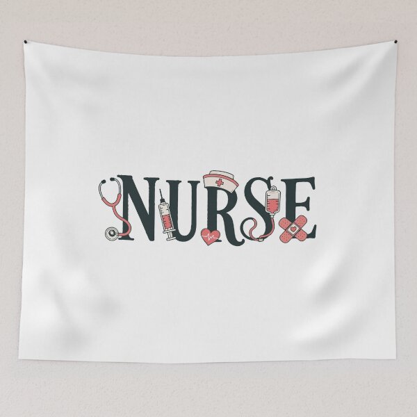 Item preview, NURSE Vintage Medical Typography designed and sold by YNELENT.