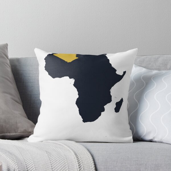 Item preview, Algeria Highlighted on Africa Map Print designed and sold by Whoopau.