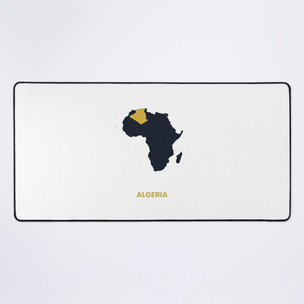 Item preview, Algeria Highlighted on Africa Map Print designed and sold by Whoopau.