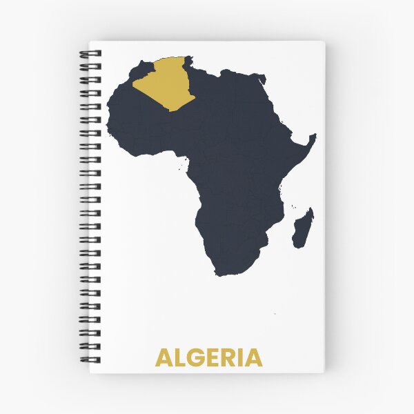 Item preview, Algeria Highlighted on Africa Map Print designed and sold by Whoopau.