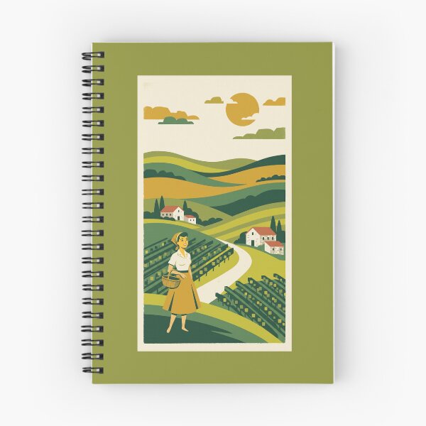 Item preview, Vintage Vineyard Harvest Woman Retro Poster designed and sold by hattie's.