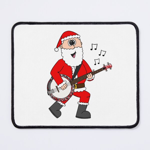 Item preview, Santa Playing Banjo, Christmas Banjoist Folk Musician designed and sold by doodlerob.