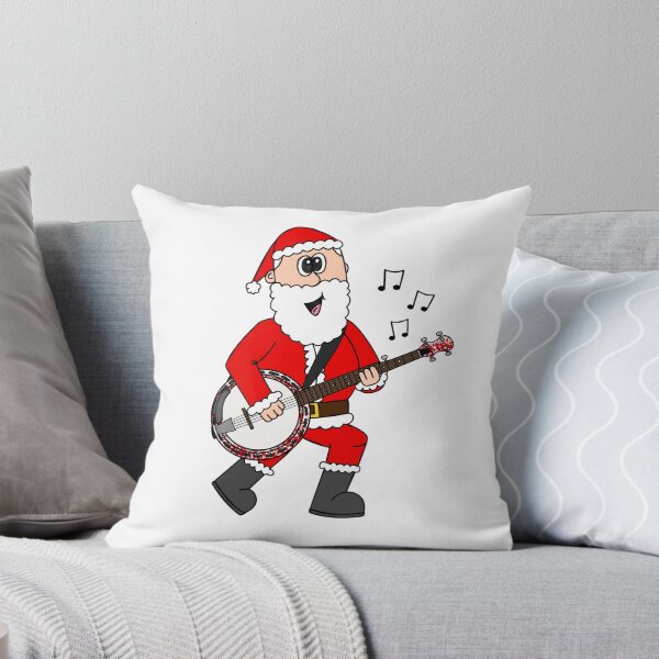 Item preview, Santa Playing Banjo, Christmas Banjoist Folk Musician designed and sold by doodlerob.