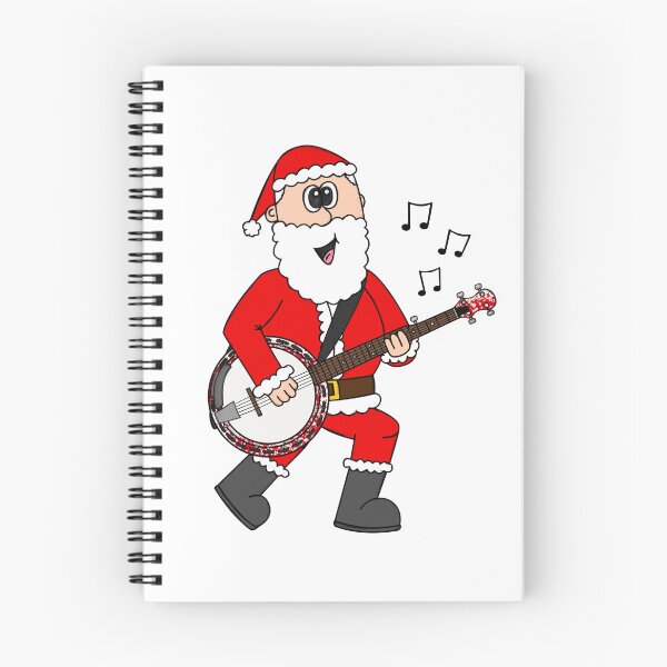 Item preview, Santa Playing Banjo, Christmas Banjoist Folk Musician designed and sold by doodlerob.