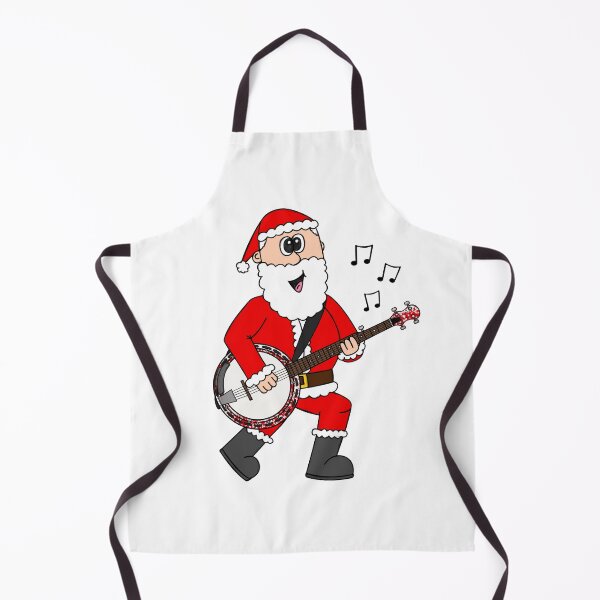 Item preview, Santa Playing Banjo, Christmas Banjoist Folk Musician designed and sold by doodlerob.