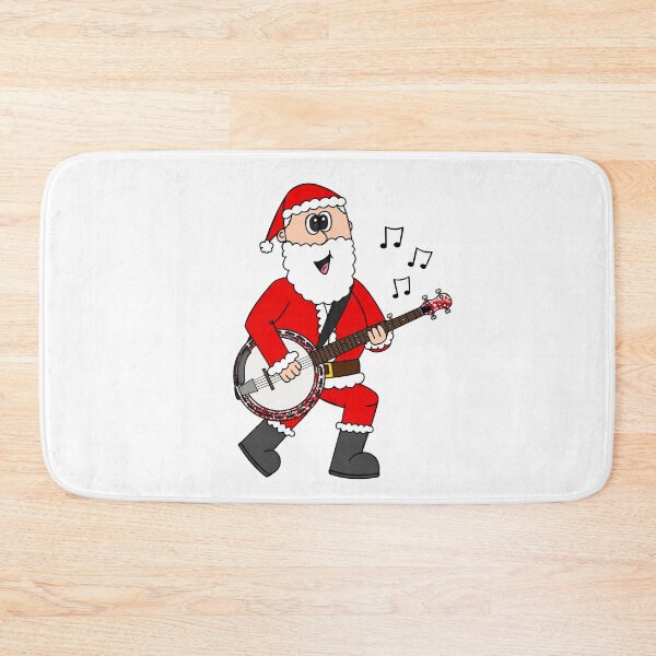 Item preview, Santa Playing Banjo, Christmas Banjoist Folk Musician designed and sold by doodlerob.