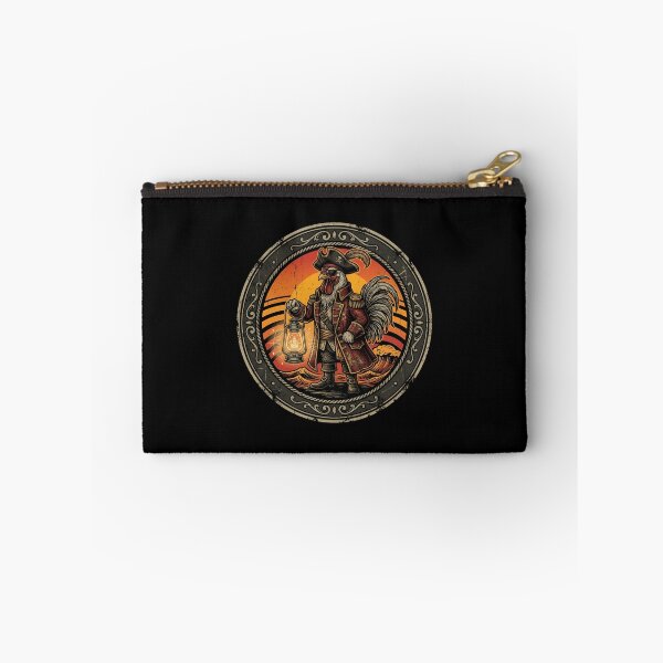 Item preview, Retro Pirate Crier Rooster Vintage Badge designed and sold by DuckOddity.