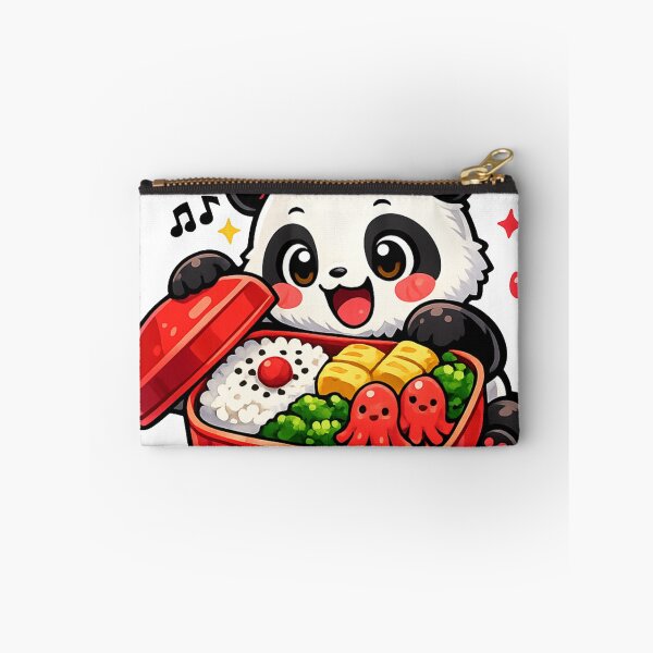 Item preview, Kawaii Panda Opening a Japanese Bento Box | Cute Lunch Box Vector Sticker designed and sold by kawaii animal store (in Japan).