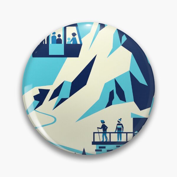 Item preview, Ski Resort Gondola Vintage Travel Poster Art designed and sold by hattie's.