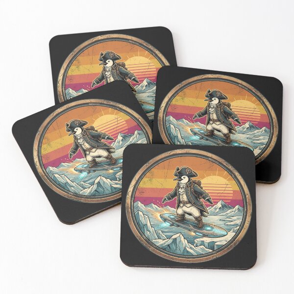 Item preview, Retro Anti Gravity Sailor Penguin Vintage Badge designed and sold by DuckOddity.
