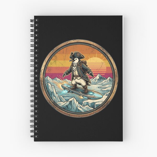 Item preview, Retro Anti Gravity Sailor Penguin Vintage Badge designed and sold by DuckOddity.