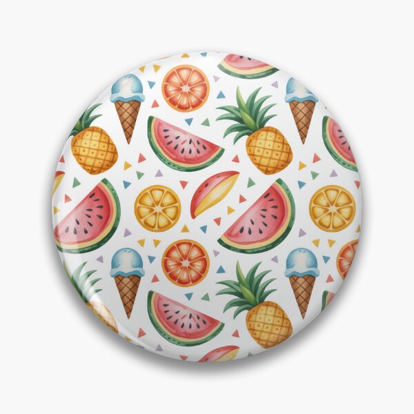 Item preview, Colorful Fruit and Ice Cream Pattern designed and sold by jkrphoto.