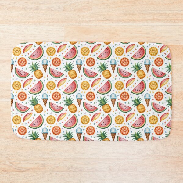 Item preview, Colorful Fruit and Ice Cream Pattern designed and sold by jkrphoto.
