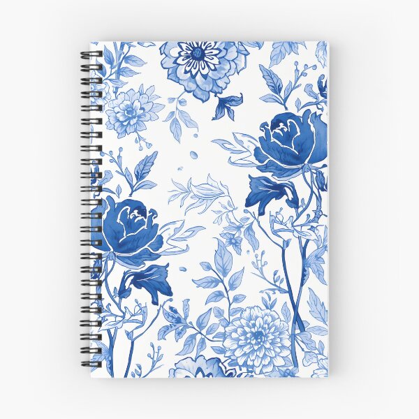 Item preview, Blue Botanical Floral Pattern Elegant Vintage Garden Design designed and sold by GrinGalore.