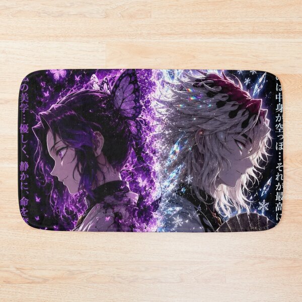 Item preview, Shinobu Kocho & Doma – Poison Butterfly vs Ice Demon Anime Art designed and sold by Dyan4.