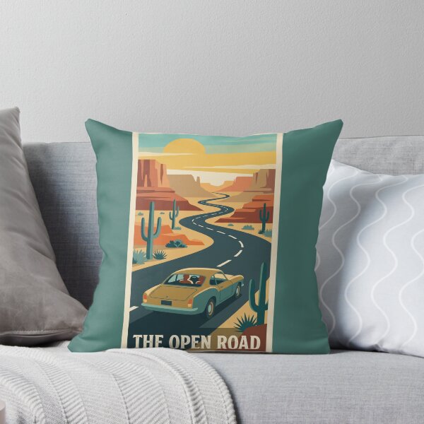 Item preview, Vintage Car Desert Highway Travel Poster designed and sold by hattie's.