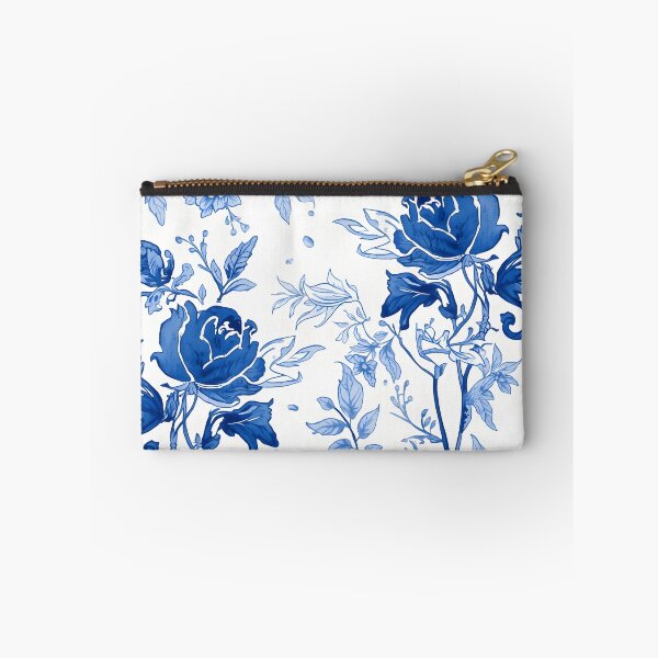 Item preview, Blue Botanical Floral Pattern Elegant Vintage Garden Design designed and sold by GrinGalore.