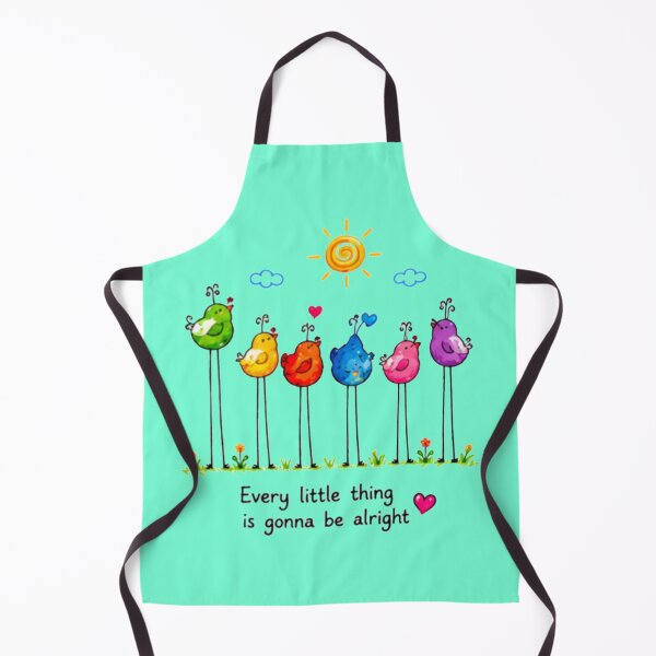 Item preview, Every Little Thing Is Gonna Be Alright Colorful Birds designed and sold by DailyDoodlesBySumbul.