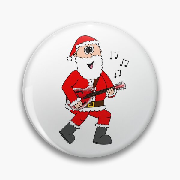 Item preview, Santa Playing Mandolin, Christmas Mandolinist Folk Musician designed and sold by doodlerob.