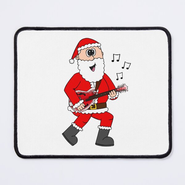 Item preview, Santa Playing Mandolin, Christmas Mandolinist Folk Musician designed and sold by doodlerob.