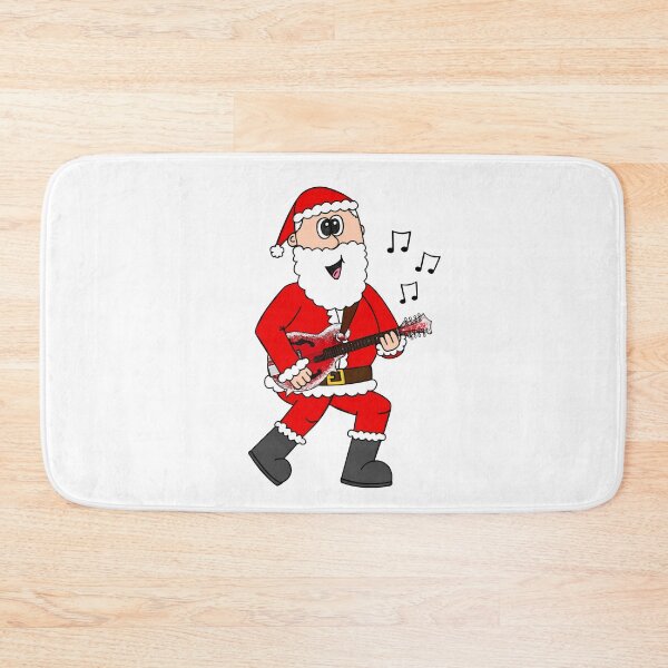 Item preview, Santa Playing Mandolin, Christmas Mandolinist Folk Musician designed and sold by doodlerob.