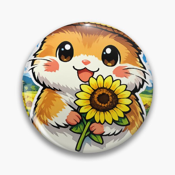 Item preview, Kawaii Hamster in Sunflower Field – Cute Japanese Summer Countryside designed and sold by kawaii animal store (in Japan).