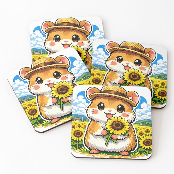 Item preview, Kawaii Hamster in Sunflower Field – Cute Japanese Summer Countryside designed and sold by kawaii animal store (in Japan).