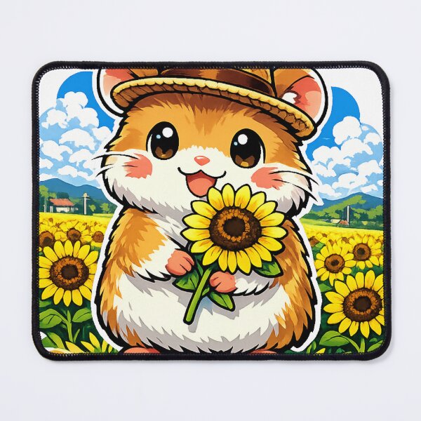Item preview, Kawaii Hamster in Sunflower Field – Cute Japanese Summer Countryside designed and sold by kawaii animal store (in Japan).