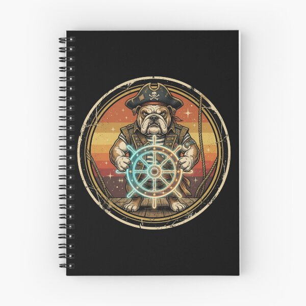 Item preview, Retro Pirate Boatswain Bulldog Vintage Badge designed and sold by DuckOddity.