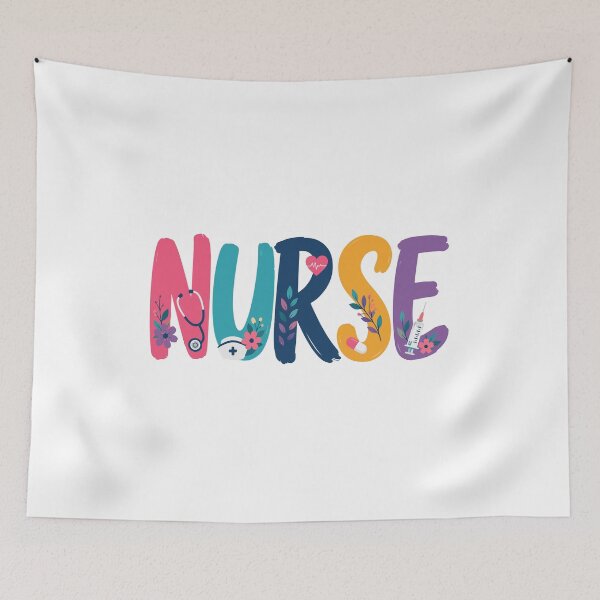 Item preview, NURSE Cute Modern Lettering designed and sold by YNELENT.