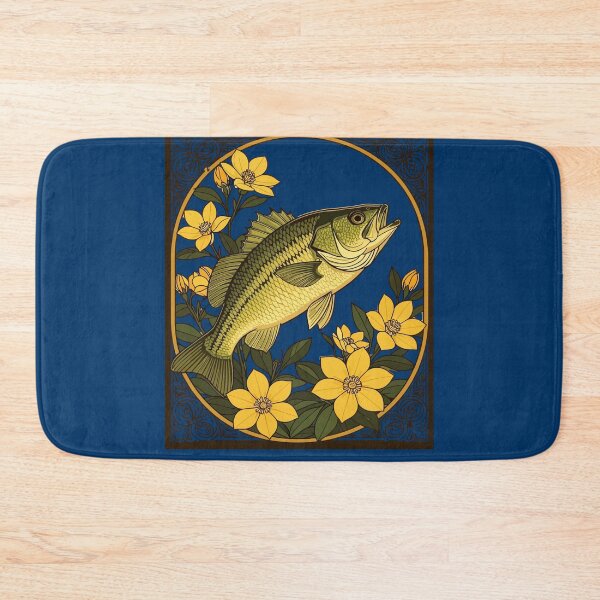 Item preview, Bass & Blooms Striped Rockfish And Jasmine Flowers designed and sold by taiche.