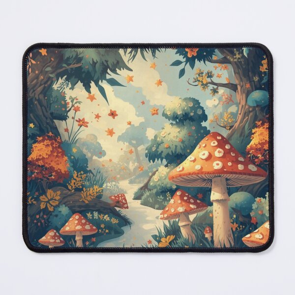 Item preview, Magical Forest Pattern – Whimsical Woodland Seamless Design in Pastel Colors designed and sold by Art70shop.