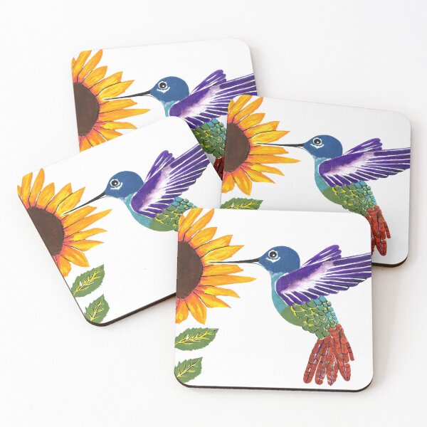 Item preview, Beautiful Hummingbird And Sunflower designed and sold by Sartoris Art.