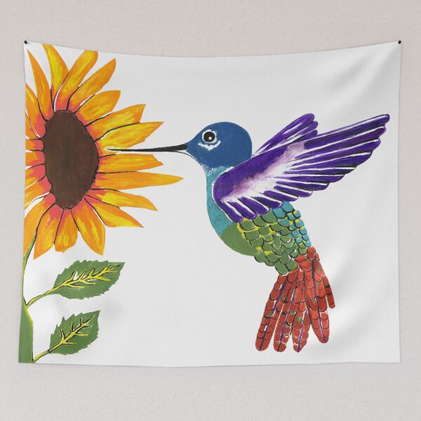 Item preview, Beautiful Hummingbird And Sunflower designed and sold by Sartoris Art.
