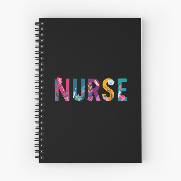 Artikelvorschau, Krankenschwester Helle florale Typografie entworfen und verkauft von YNELENT.