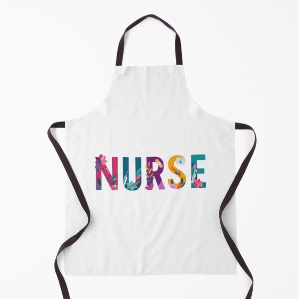 Item preview, NURSE Bright Floral Typography designed and sold by YNELENT.