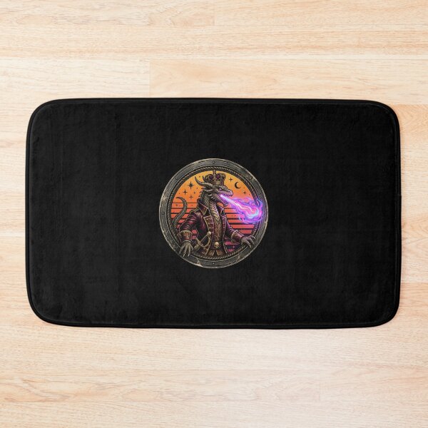 Item preview, Retro Pirate King Dragon Lizard Vintage Badge designed and sold by DuckOddity.
