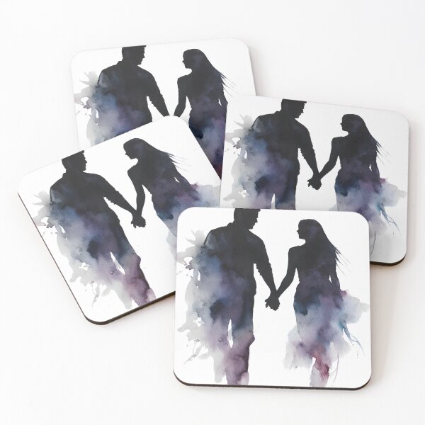 Item preview, Ethereal Connection Watercolor Silhouette designed and sold by jo-e-basta.