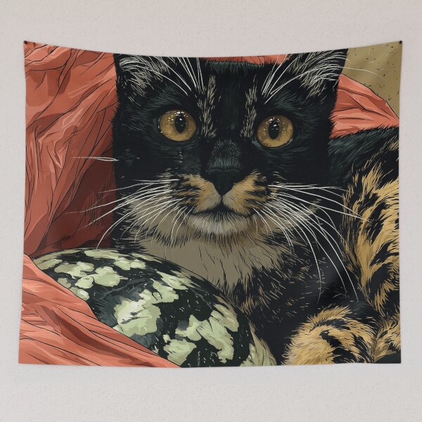Item preview, Cat and a bag designed and sold by ArtifactsLab.