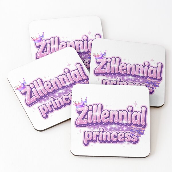 Item preview, Zillennial Princess Pink Y2K Glitter Aesthetic - Cute 90s 2000s Crown Bow Sticker designed and sold by Neurospicy Trolls.