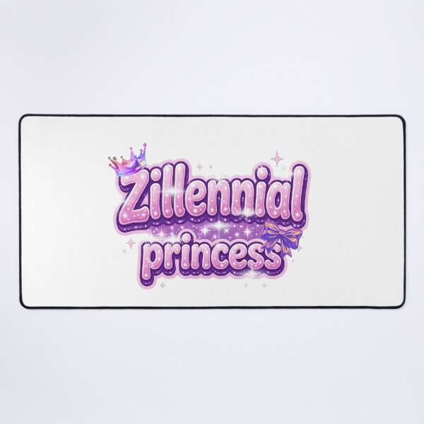 Item preview, Zillennial Princess Pink Y2K Glitter Aesthetic - Cute 90s 2000s Crown Bow Sticker designed and sold by Neurospicy Trolls.