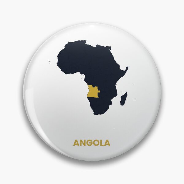 Item preview, Angola Highlighted on Africa Map Print designed and sold by Whoopau.