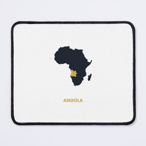 Item preview, Angola Highlighted on Africa Map Print designed and sold by Whoopau.