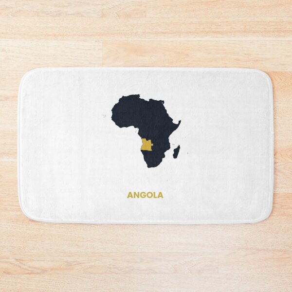 Item preview, Angola Highlighted on Africa Map Print designed and sold by Whoopau.