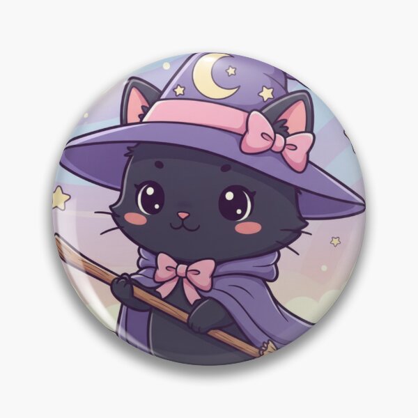 Item preview, Cute Witch Halloween Cat designed and sold by PawShow.