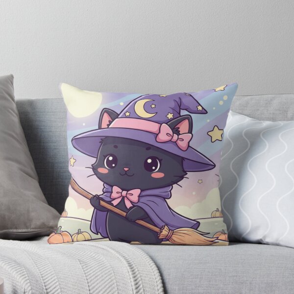 Item preview, Cute Witch Halloween Cat designed and sold by PawShow.