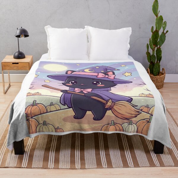 Item preview, Cute Witch Halloween Cat designed and sold by PawShow.