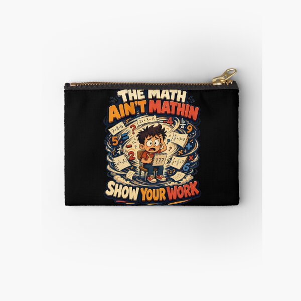 Item preview, The Math Aint Mathin Show Your Work Swirling Chaos Cartoon Art Funny Teacher Humor Gift for Math Teachers designed and sold by Nightarel.